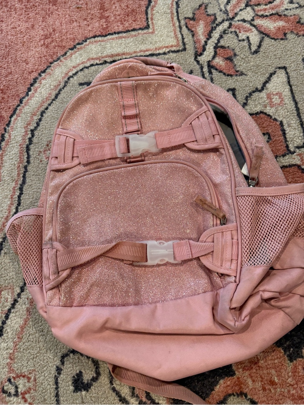 Pottery Barn Teen Glitter Pink Backpack